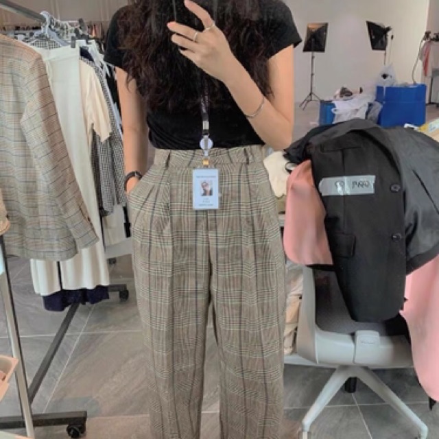 sẵn M,L Quần caro ống suông chất đẹp | BigBuy360 - bigbuy360.vn