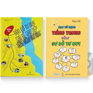 Sách - Combo: Bản đồ tư duy giao tiếp tiếng Trung ứng dụng + Học từ vựng tiếng Trung bằng sơ đồ tư duy + DVD quà tặng