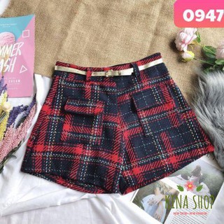 💖quần short kaki caro siêu xinh💖 mẫu mới hot nhất 2019