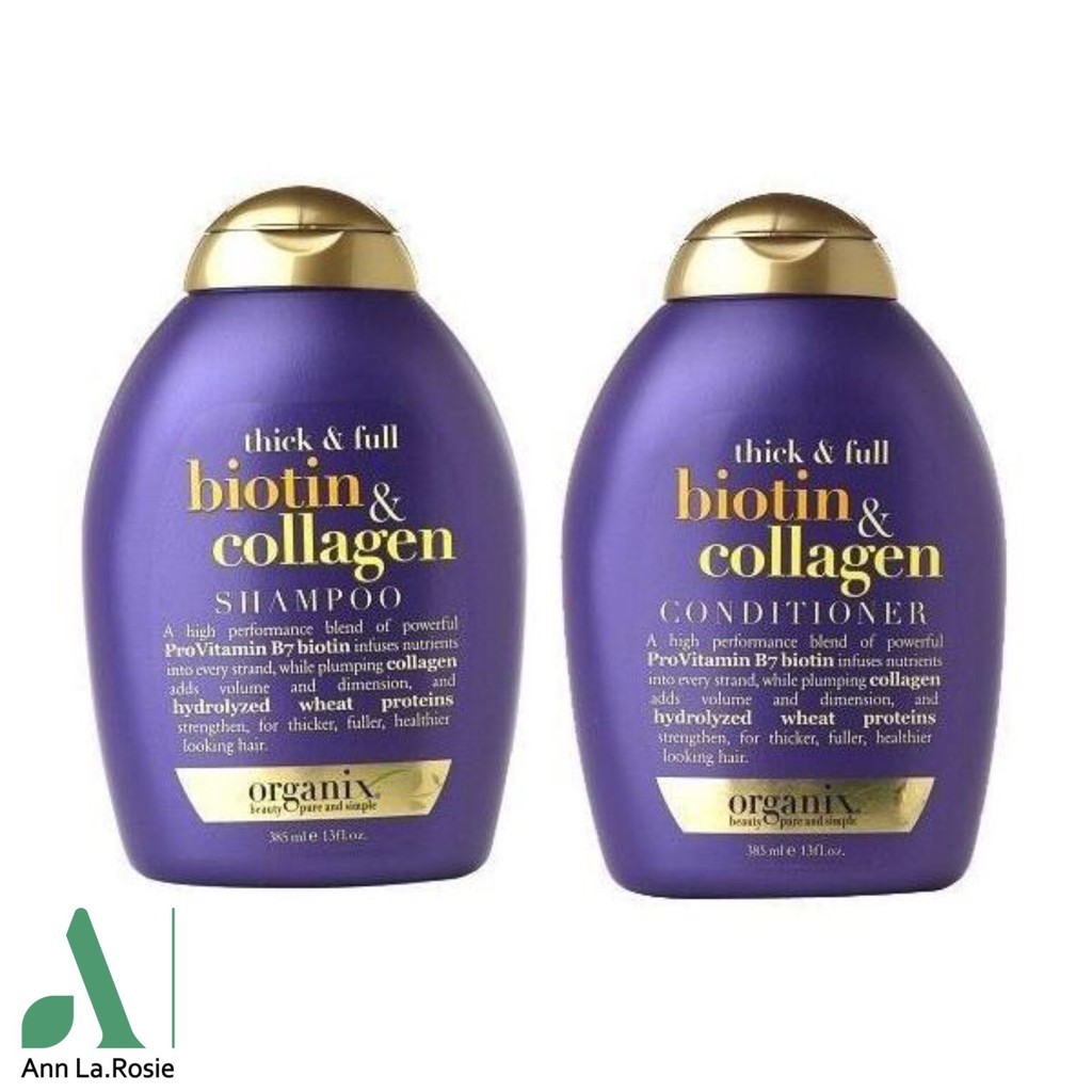 Dầu Xả  Biotin Collagen Ogx Giảm Rụng Kích Thích Mọc Tóc Trị Gàu 385ML USA