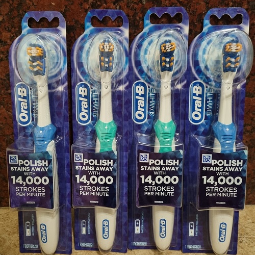 Bàn chải đánh răng bằng pin cho người lớn - Oral-B 3D White Battery Power Electric Toothbrush