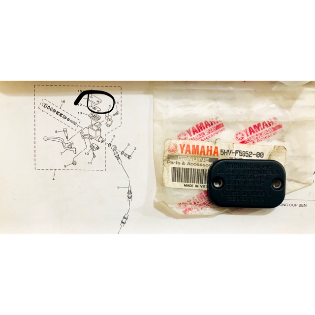 Nắp Bình Dầu Nắp Hộp Chứa Dầu Yamaha Sirius Jupiter Exciter 135 Chính Hãng