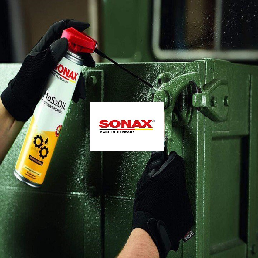 Dầu Bảo Quản Và Chống Rỉ Sét Sonax Mos 2 oil 339400 400 ml Bảo vệ bề mặt kim loại, ốc vít khớp nối và các mối nối điện.