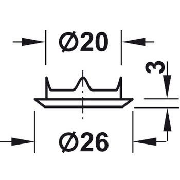 Khóa ba ngăn HAFELE 234.99.240 chính hãng