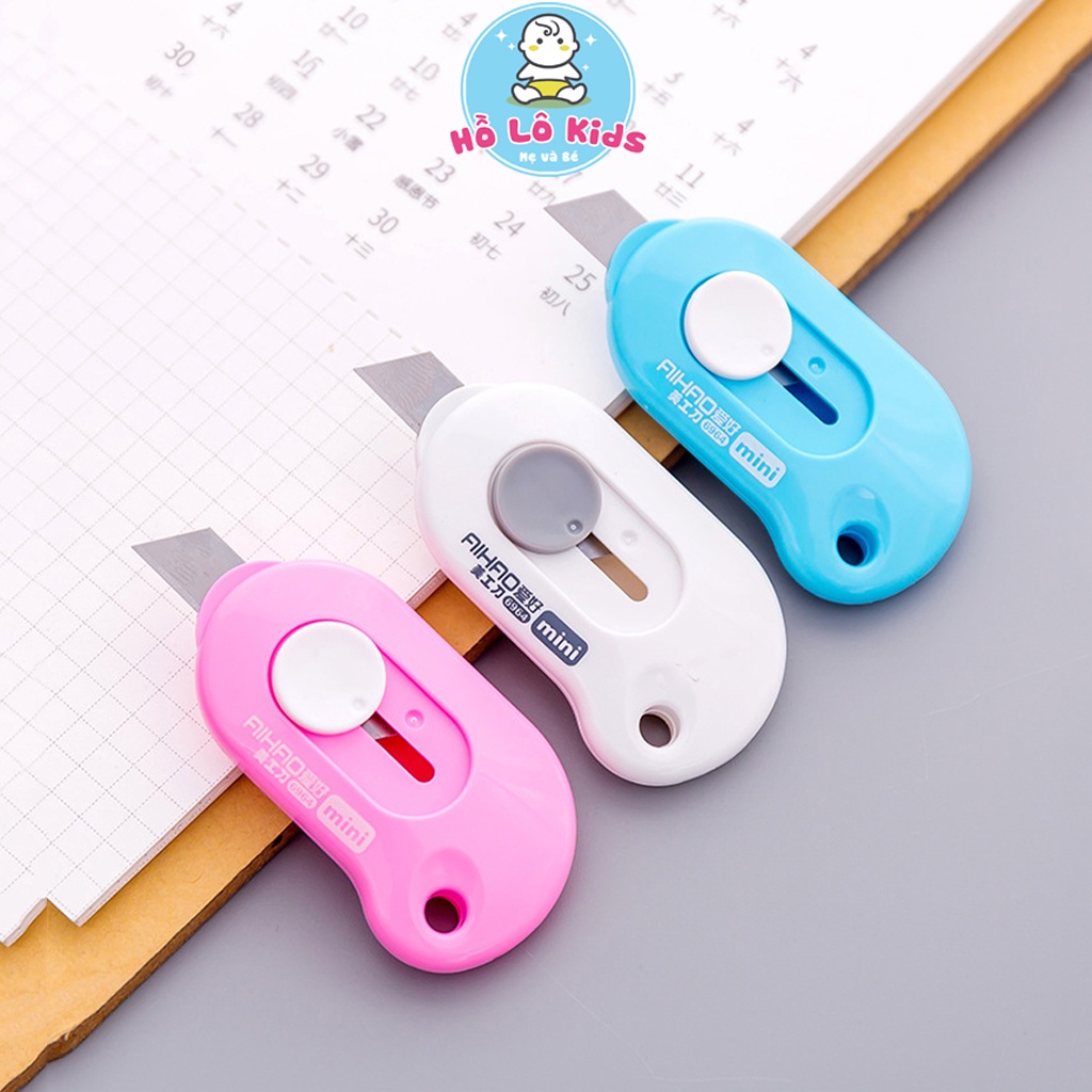 Dao dọc giấy mini cute lưỡi thép siêu sắc cho học sinh Hồ Lô Kids
