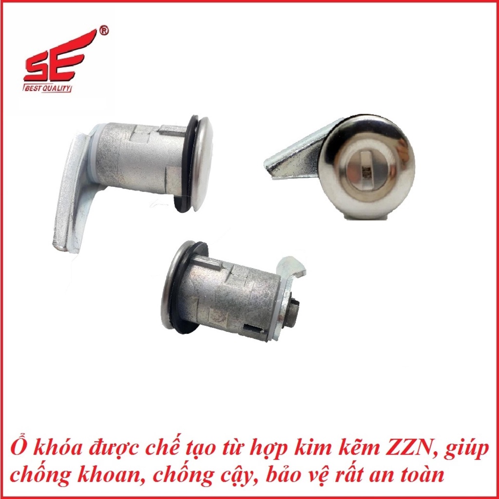 Bộ ổ khóa xe máy Wave S110, Wave RSX110 2 cạnh cao cấp ptxm cho troi
