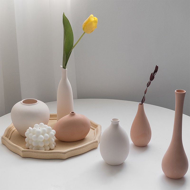 Lọ hoa/ Hoa tulip nhân tạo/ Cành lá tùy chọn dành cho trang trí để bàn