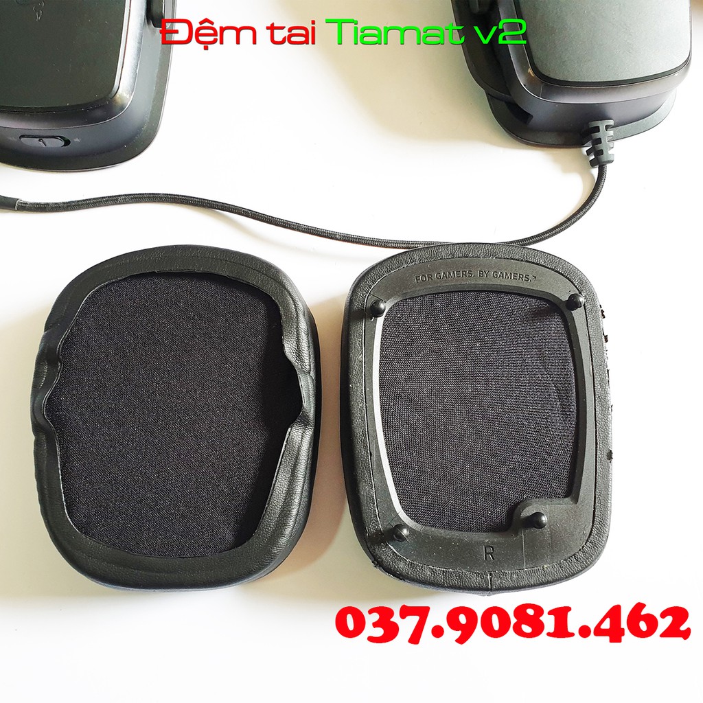 Đệm tai Razer Tiamat V2 có gọng nhựa