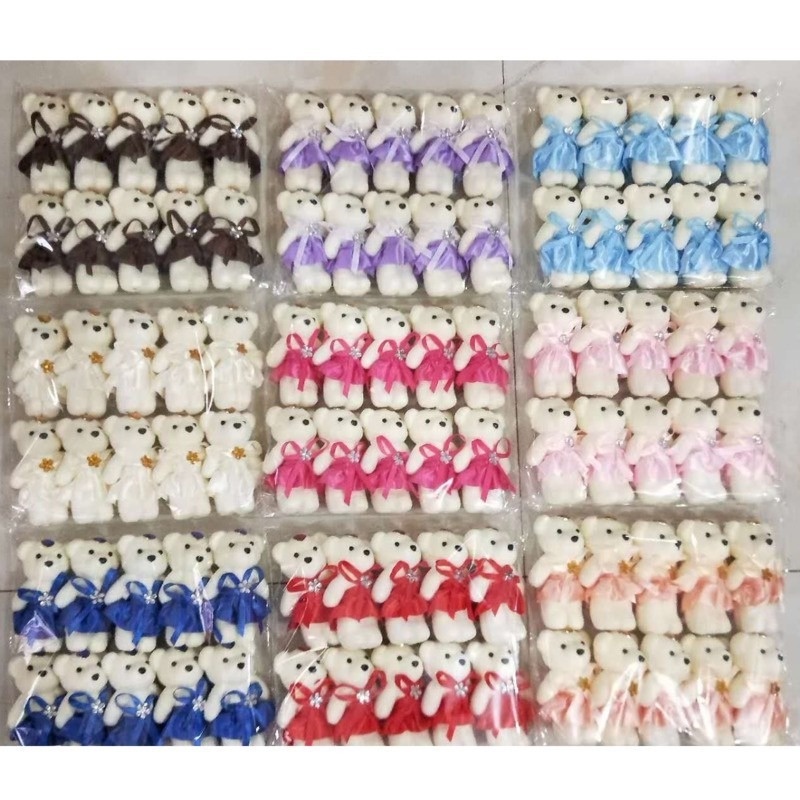 Set 10 Gấu Bông Teddy Dễ Thương Dùng Làm Quà Tặng