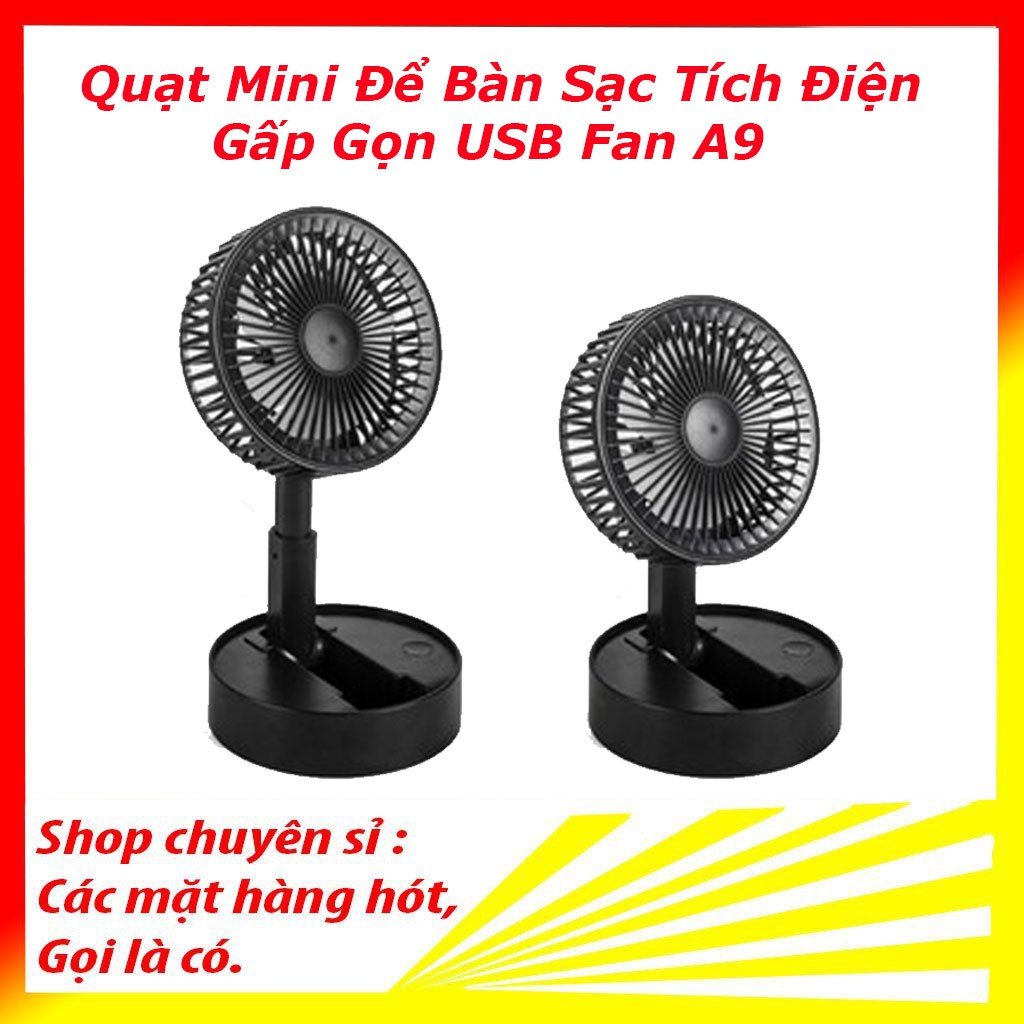 [Mã ELHA22 giảm 5% đơn 300K] Quạt mini usb fan A9 Có Đế Để Bàn Nhỏ Gọn Tiện Dụng hệ thống điều khiển thông minh