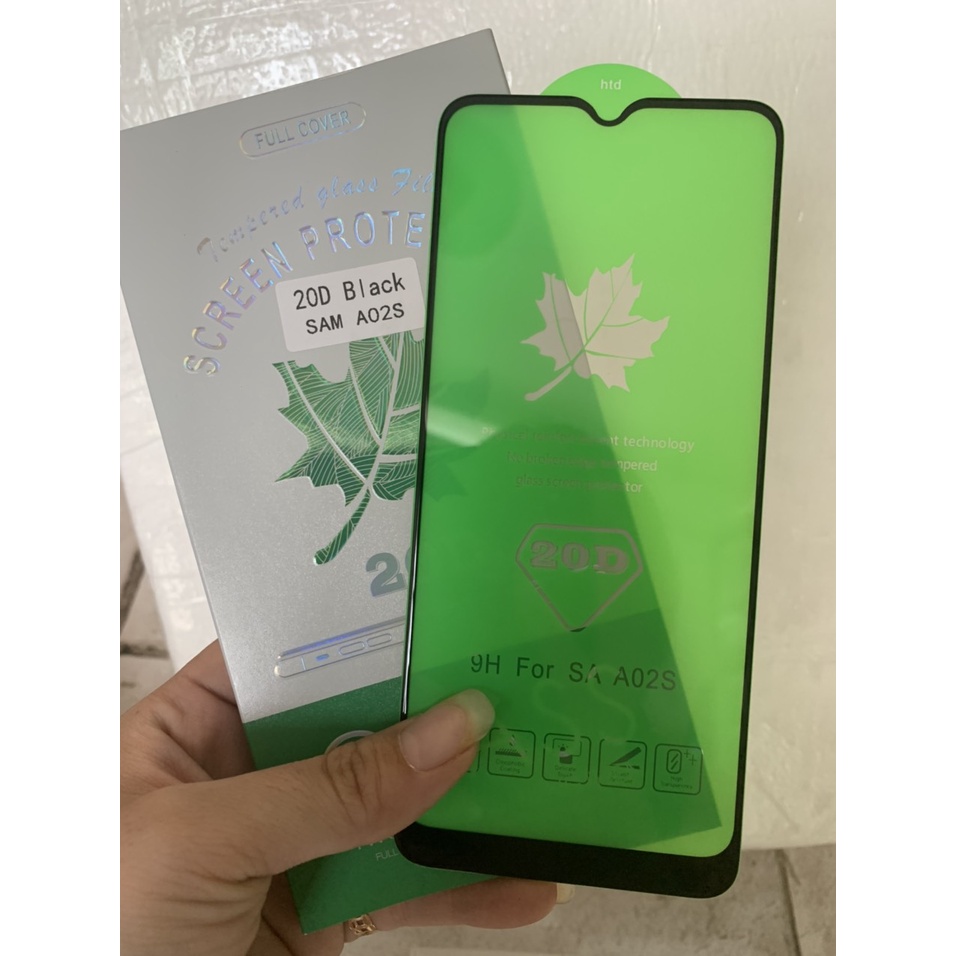 Kính cường lực full màn 20D samsung A02s