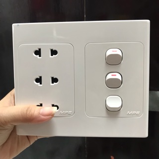 Bộ Taple 3 ổ cắm, 3 công tắc MPE
