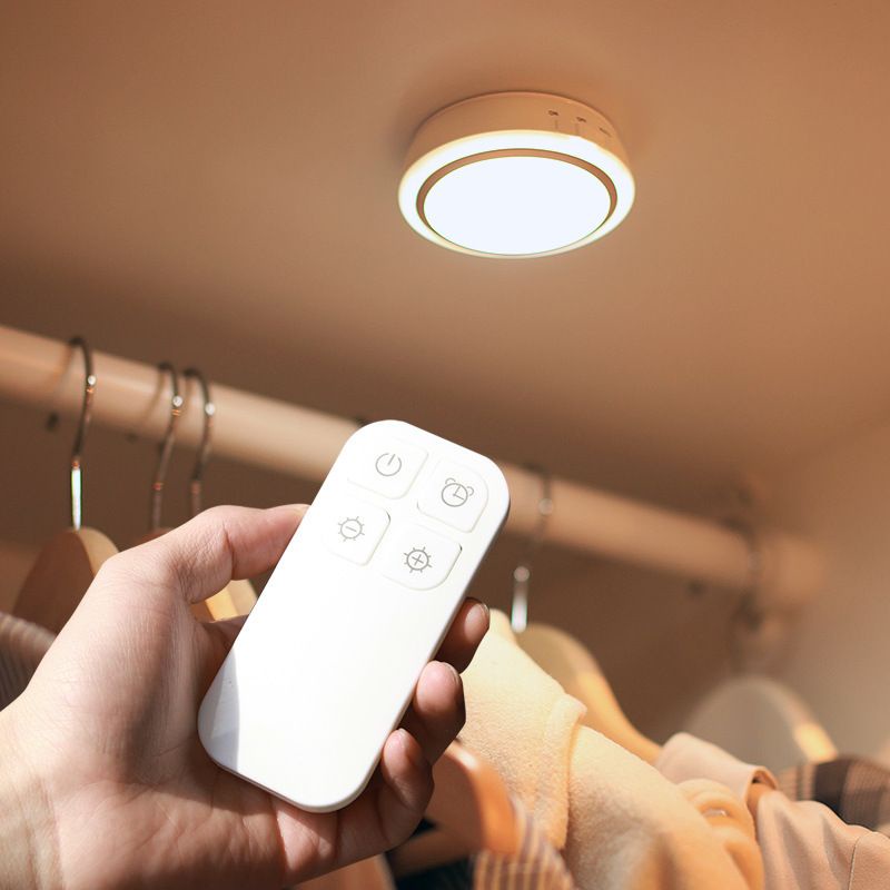 Đèn led trần điều khiển từ xa hình tròn (sài pin),,,