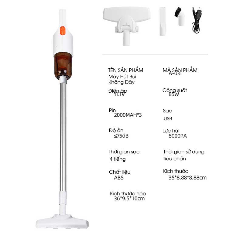 Máy hút bụi cầm tay VACUUM không dây đa năng gia đình- Hút sạch mọi vị trí, có thể tháo rời [BH Chính hãng] | BigBuy360 - bigbuy360.vn