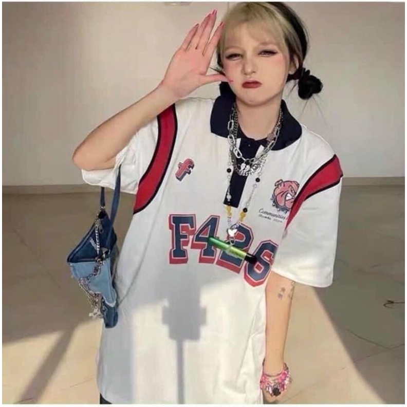 Áo thun cotton tay lỡ unisex - - ÁO POLO F426 - - mẫu hot 2022