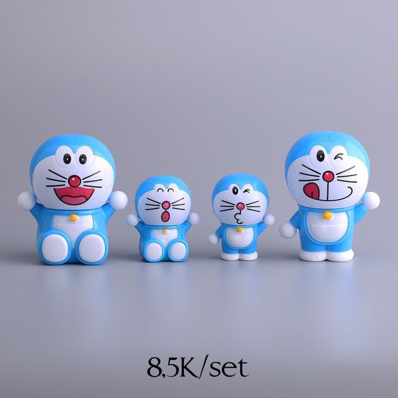 BỘ 4 CON DOREMON TRANG TRÍ BÁNH SINH NHẬT