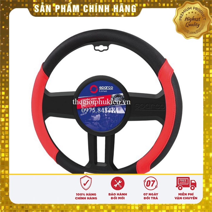 Bọc vô lăng Sparco SPC1113RS chính hãng {SIÊUKHUYENMAI}