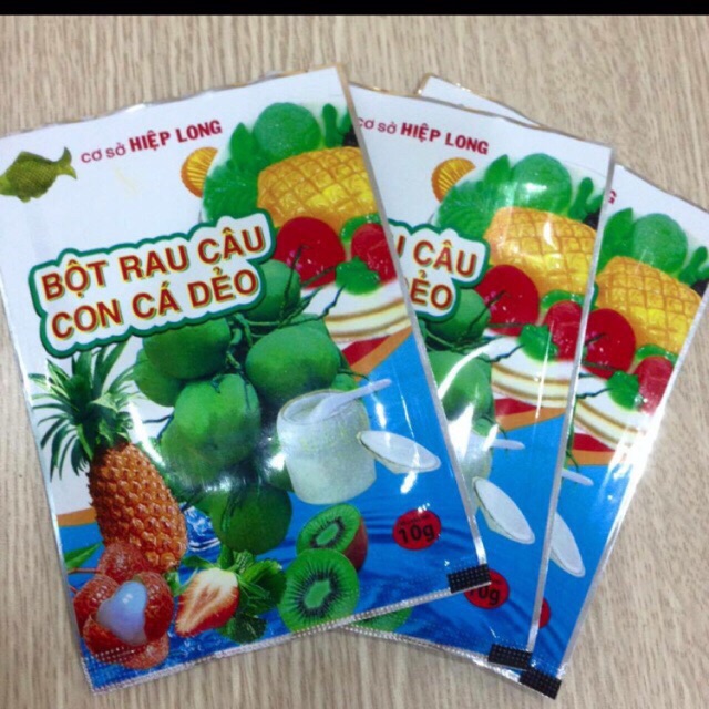 Bột rau câu con cá dẻo 1 gói