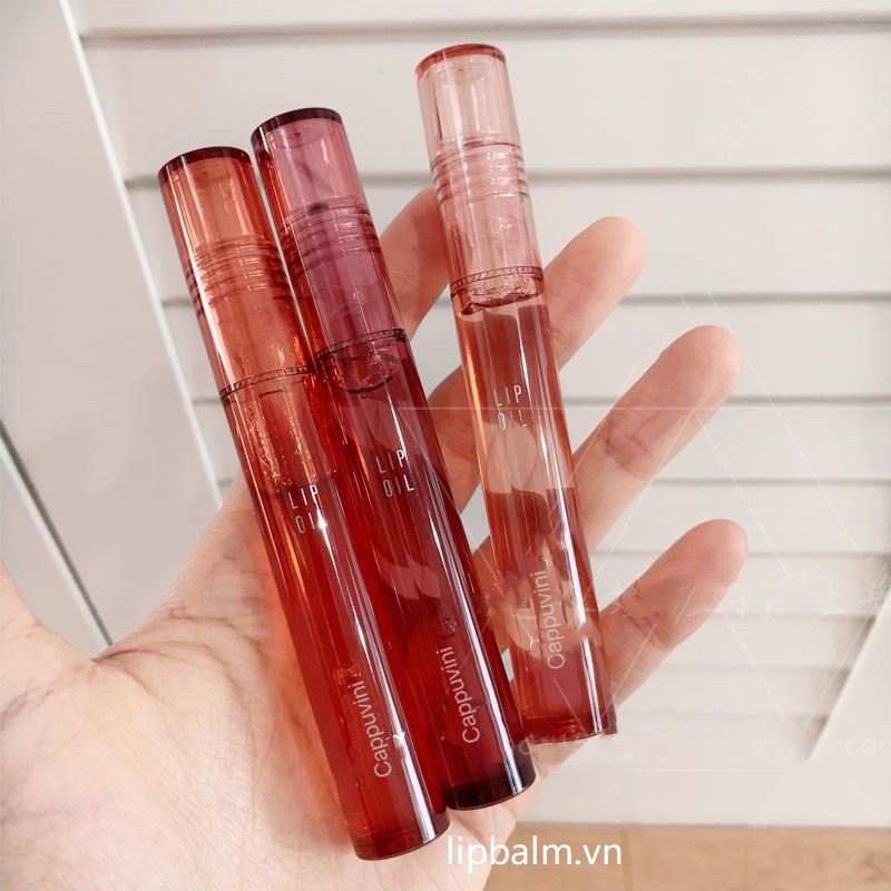[Hàng mới về] Son bóng trong suốt dưỡng ẩm kéo dài Cappuvini | BigBuy360 - bigbuy360.vn