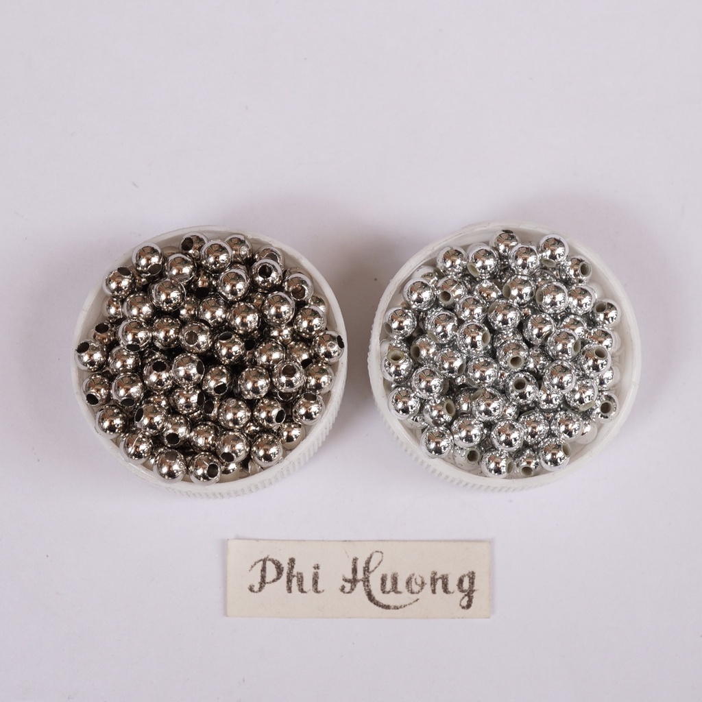 40gr hạt trai hạt bẹt 3-10mm có lỗ dùng đính kết trang trí