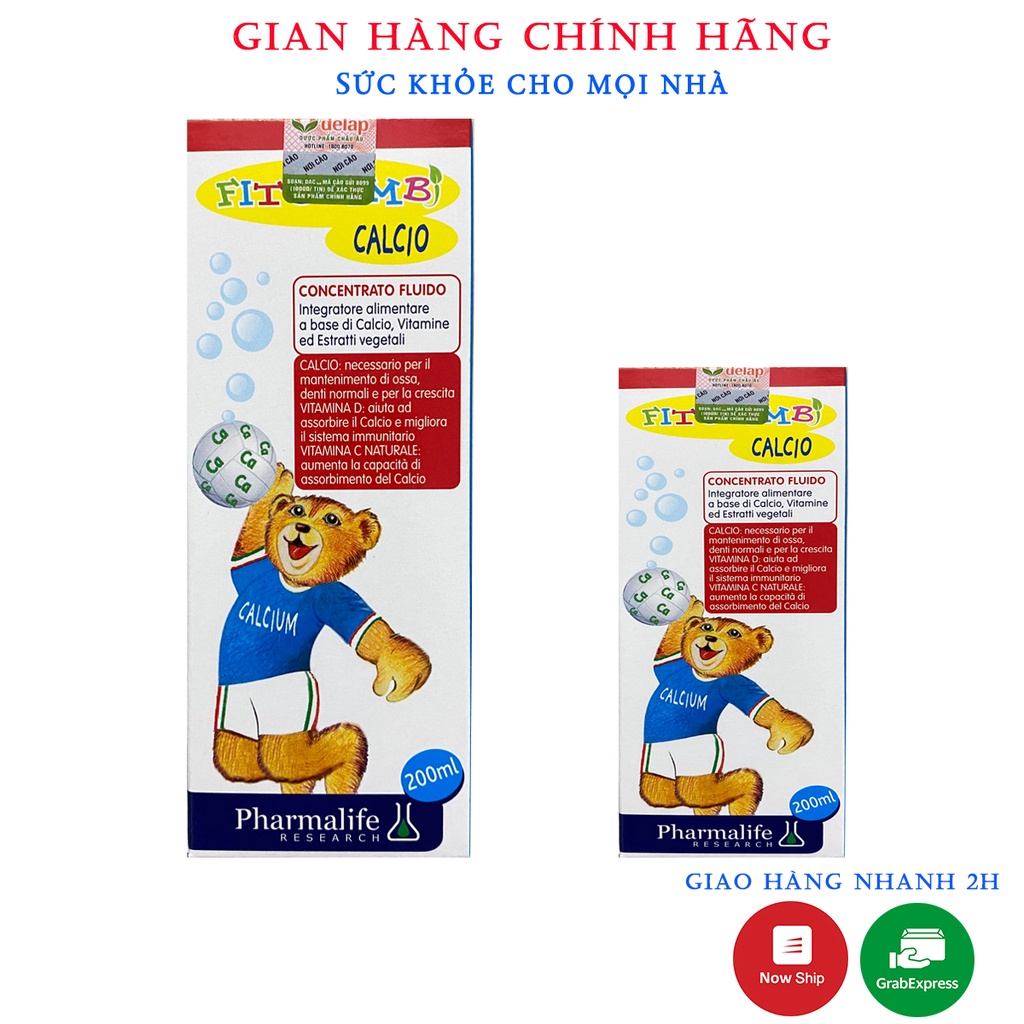 Bổ sung Canxi và vitamin D cho bé - Calcio Bimbi của hãng Fitobimbi - Nhập khẩu chính hãng Ý