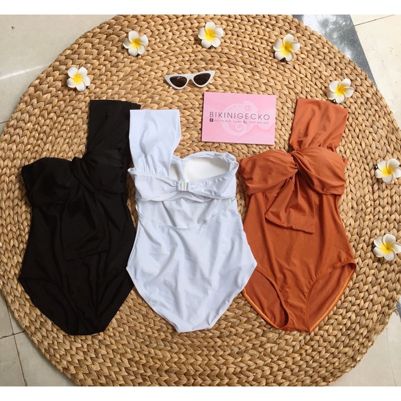 Bikini liền thân lệch vai nâng ngực (nhiều màu) | BigBuy360 - bigbuy360.vn