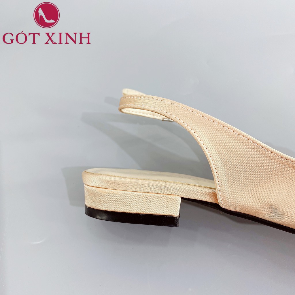 Giày sandal cao gót nữ GÓT XINH GD20 mũi nhọn đế 2cm