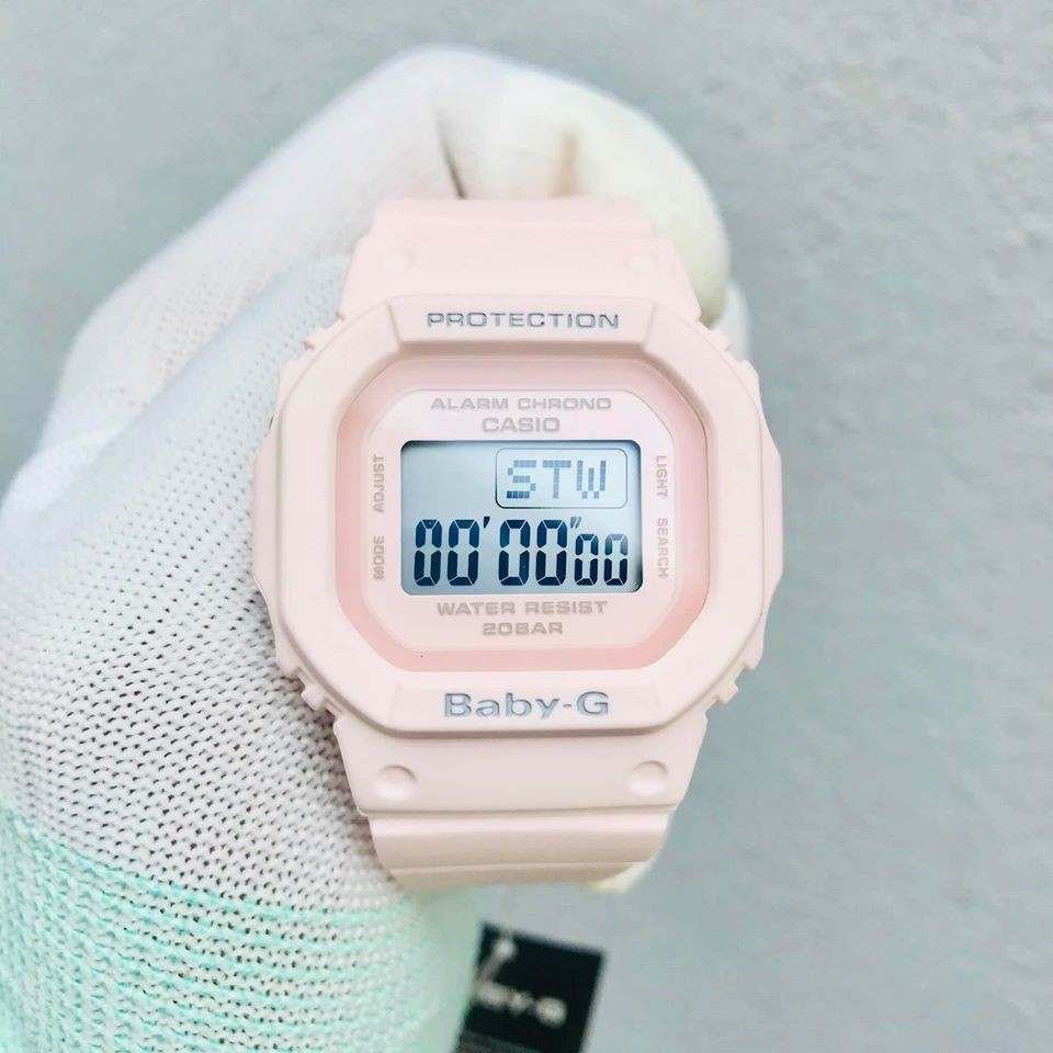 Đồng Hồ Nữ Casio Baby G BGD-560-4DR Dây Nhựa Màu Hồng - Mặt vuông Cá Tính