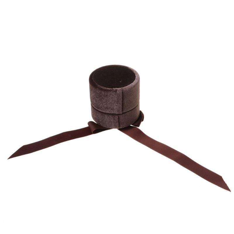 Hộp Đựng Nhẫn Cưới Hình Tròn Màu Sắc Đơn Giản