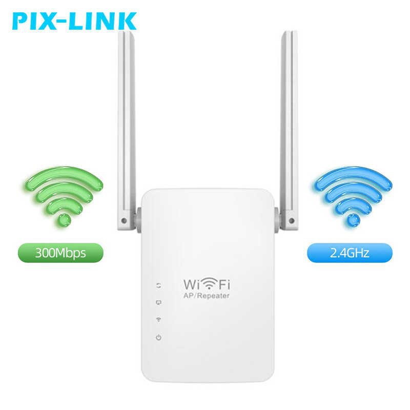 KÍCH SÓNG 2 RÂU WIFI PIX-LINK LV-WR13. Có xuất ra cổng lan dùng cho máy tính không có wifi, sản phẩm chính hãng