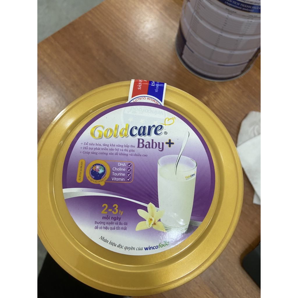 (Date 03/2023) Sữa bột  Goldcare Baby+. Dinh dưỡng hoàn thiện cho bé. Date mới 13-03-2021 đến 13-03-2023