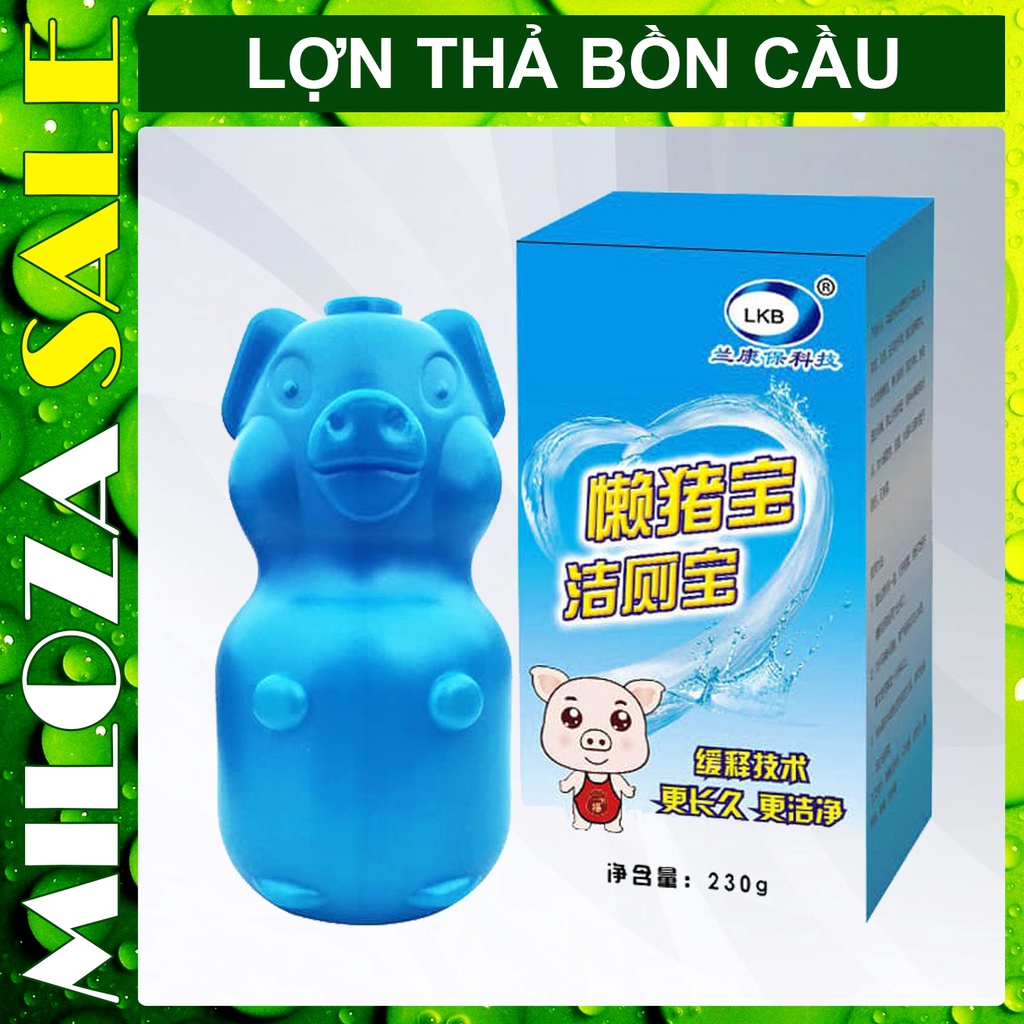 [2 HỘP] Lọ Thả Bồn Cầu - Lợn Thả Bồn Cầu - Tẩy Toilet - Khử Mùi Toilet - Diệt Khuẩn, Sạch Bệ Xí, Thơm Tho - MILOZA