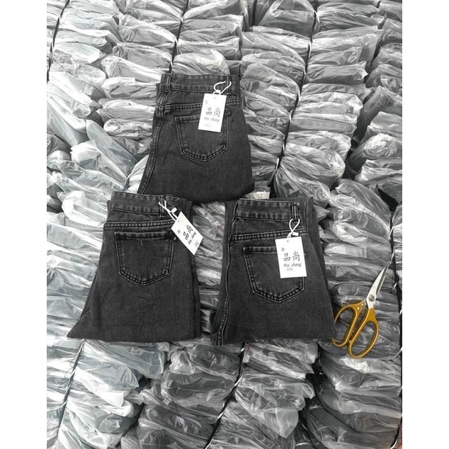 Quần jeans BF xám co giản