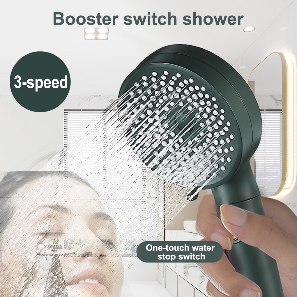 Vòi hoa sen tăng áp cầm tay 3 chế độ 1 nút có thể rửa sạch và tháo rời