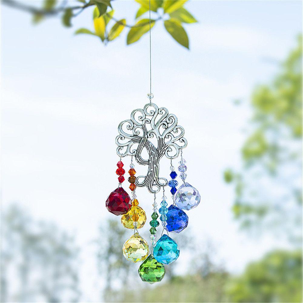 Dreamcatcher Hình Mặt Trăng Trang Trí Sân Vườn