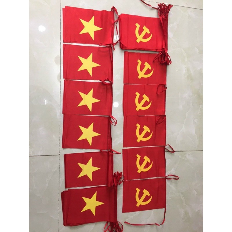 10m/30 lá CỜ DÂY ĐẢNG + CỜ DÂY TỔ QUỐC (giá rẻ)