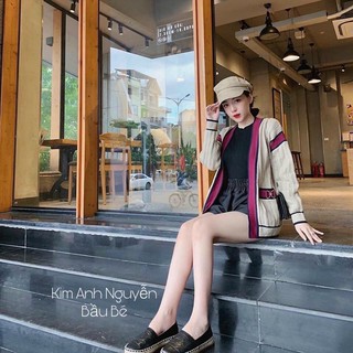 ÁO CHOÀNG CADIGAN VIỀN ĐỎ