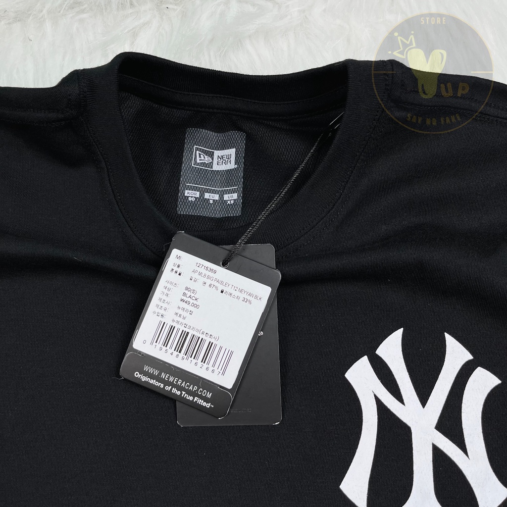 Áo New era x Mlb chính hãng, áo thun unisex, logo ny to phong cách trẻ trung, năng động