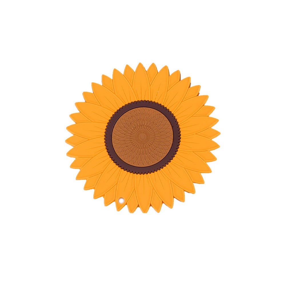 Miếng Lót Bàn Ăn Hình Hoa Hướng Dương Chống Trơn Trượt