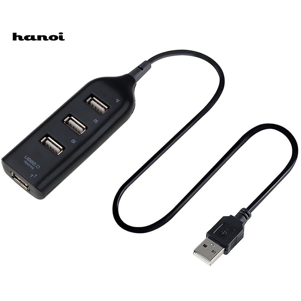 Hub Chia 4 Cổng USB 2.0 Tốc Độ Cao Cho PC Laptop