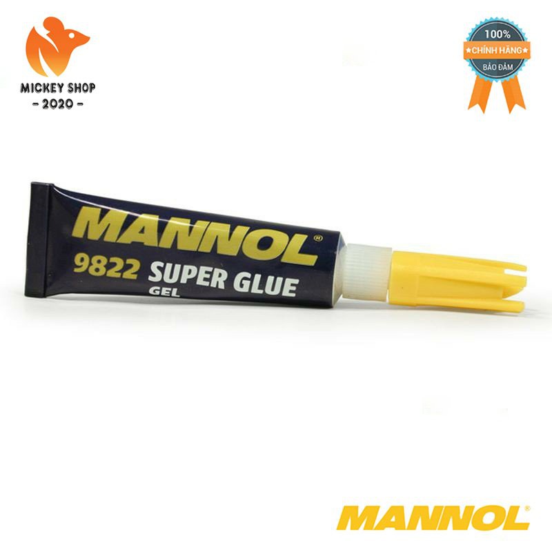 [Pro] Combo 2 Tuýp Gel Dán Đa Năng Khô Nhanh MANNOL 9822 – 3g/ tuýp GEL Super Glue, Hàng Đức Chính Hãng – Mickey2020shop