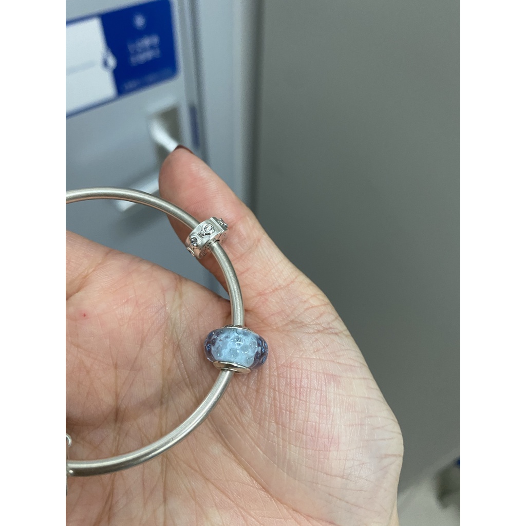 Bùa Thủy Tinh Gợn Sóng Hoa Oải Hương