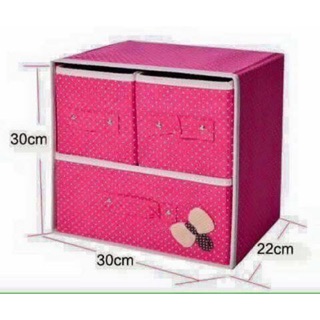 💟 TỦ VẢI ĐỰNG ĐỒ MINI 2 TẦNG 3 NGĂN 