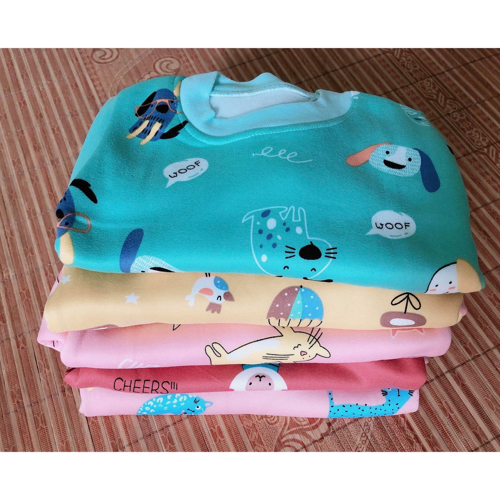 Bé Gái - 5 Sét quần áo nỉ bông ấm cho bé-bộ nỉ thu đông trẻ em