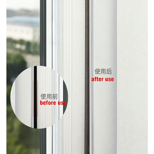 Cuộn Băng Keo Xốp 2M Cách Âm Chống Bụi Chống Côn Trùng Cho Cửa Sổ