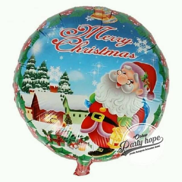 Set 4 Bong Bóng Hình Ông Già Noel / Bộ Râu / Ông Già Noel Trang Trí Tiệc Giáng Sinh