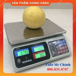 [ HÀNG XỊN ] CÂN TÍNH TIỀN NINDA NHẬT BẢN SN268 30Kg/10gam. Màn hình hiển thị 2 mặt [ SẴN HÀNG ] mới nhất. BH 2 NĂM