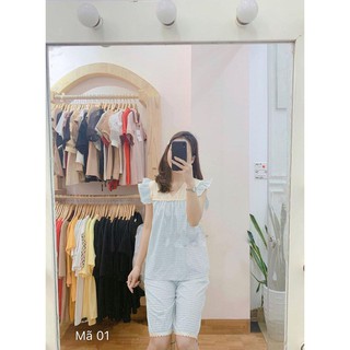 Sét bộ katê lụa mát mẻ duyên dáng SBKT_002