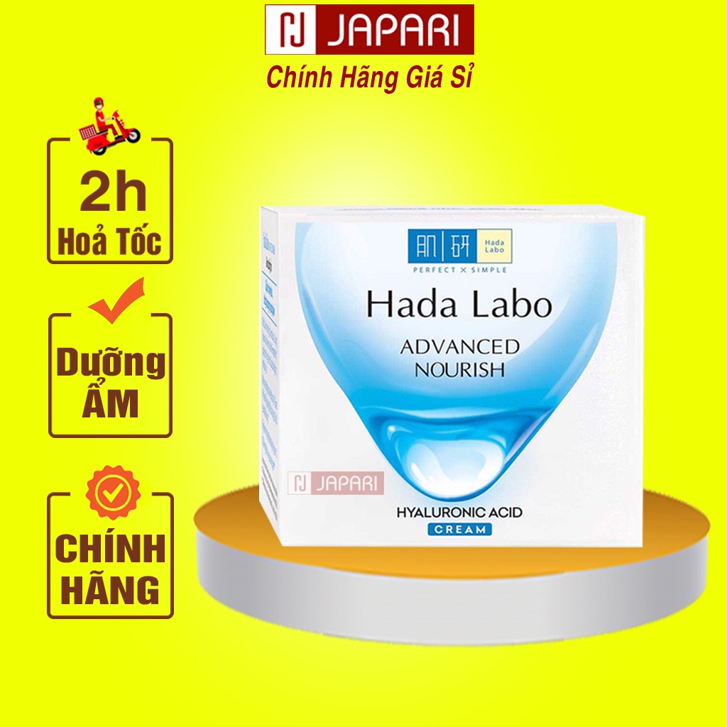 Kem Dưỡng Ẩm Da Mặt Hada Labo Advanced Nourish Cho Da Dầu, Da Khô, Da Thường - Haladabo Dưỡng Da, Cấp Ẩm JAPARI