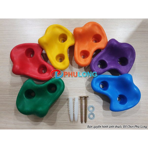Mấu leo núi bằng nhựa, núm leo núi gắn tường 2 lỗ PL0810A